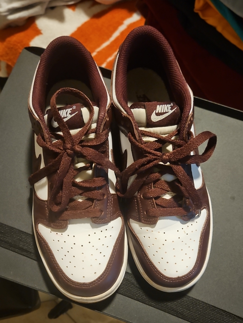Nike Dunk Low Kids Maroon and White Sneakers